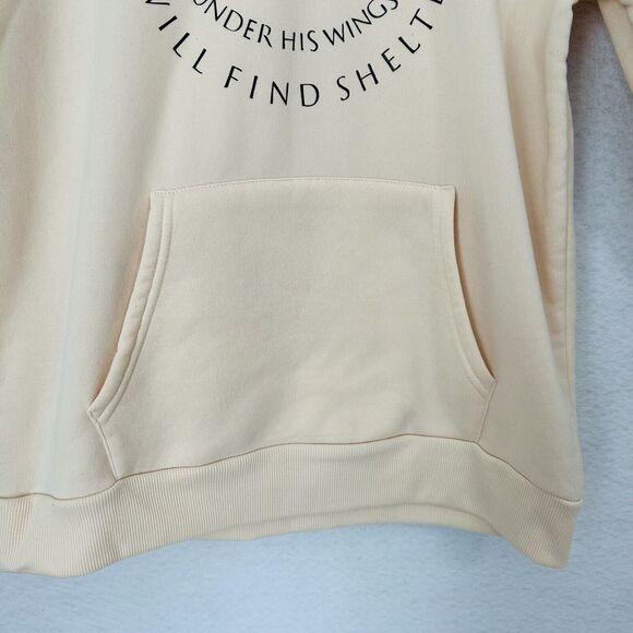 Hoodie Sweatshirt Unisex Medium Beige Christian Pullover Fleece Comfy Casual - Picture 8 of 11